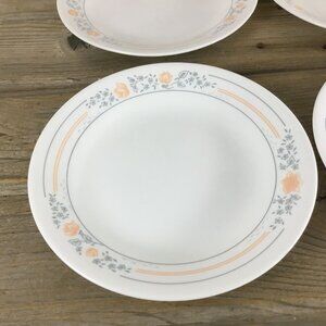 Corelle Apricot Grove Bread/Dessert Plates 6 3/4" Set Of 4 Vintage Floral Design